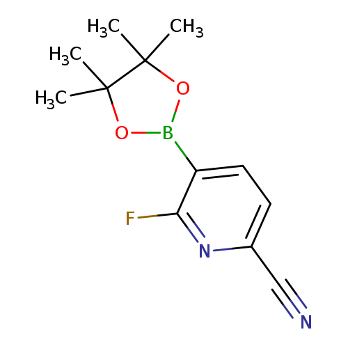 6-fluoro-5-(tetramethyl-1,3,2-dioxaborolan-2-yl)pyridine-2-carbonitrile