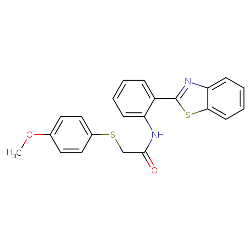 N-[2-(1,3-benzothiazol-2-yl)phenyl]-2-[(4-methoxyphenyl)sulfanyl]acetamide