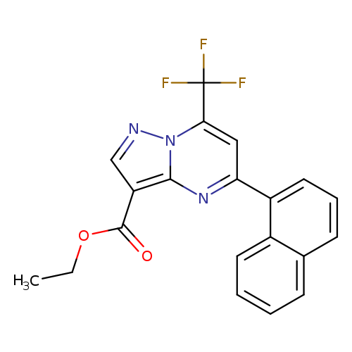 Ethyl 5-(1-naphthyl)-7-(trifluoromethyl)pyrazolo[1,5-a]pyrimidine-3-carboxylate