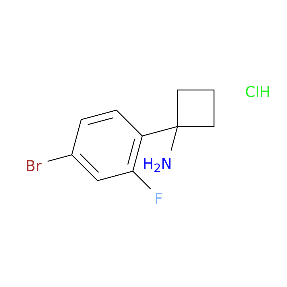 1-(4-bromo-2-fluorophenyl)cyclobutan-1-amine hydrochloride