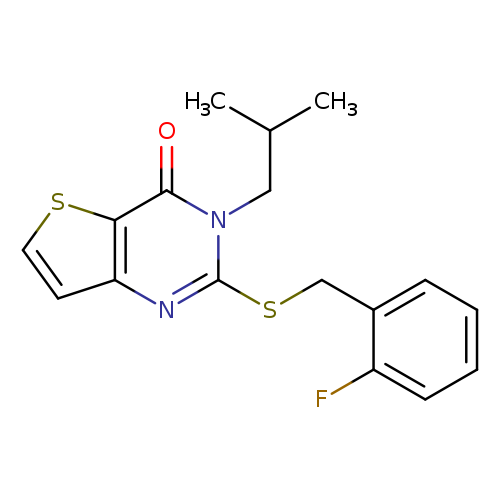 2-{[(2-fluorophenyl)methyl]sulfanyl}-3-(2-methylpropyl)-3H,4H-thieno[3,2-d]pyrimidin-4-one