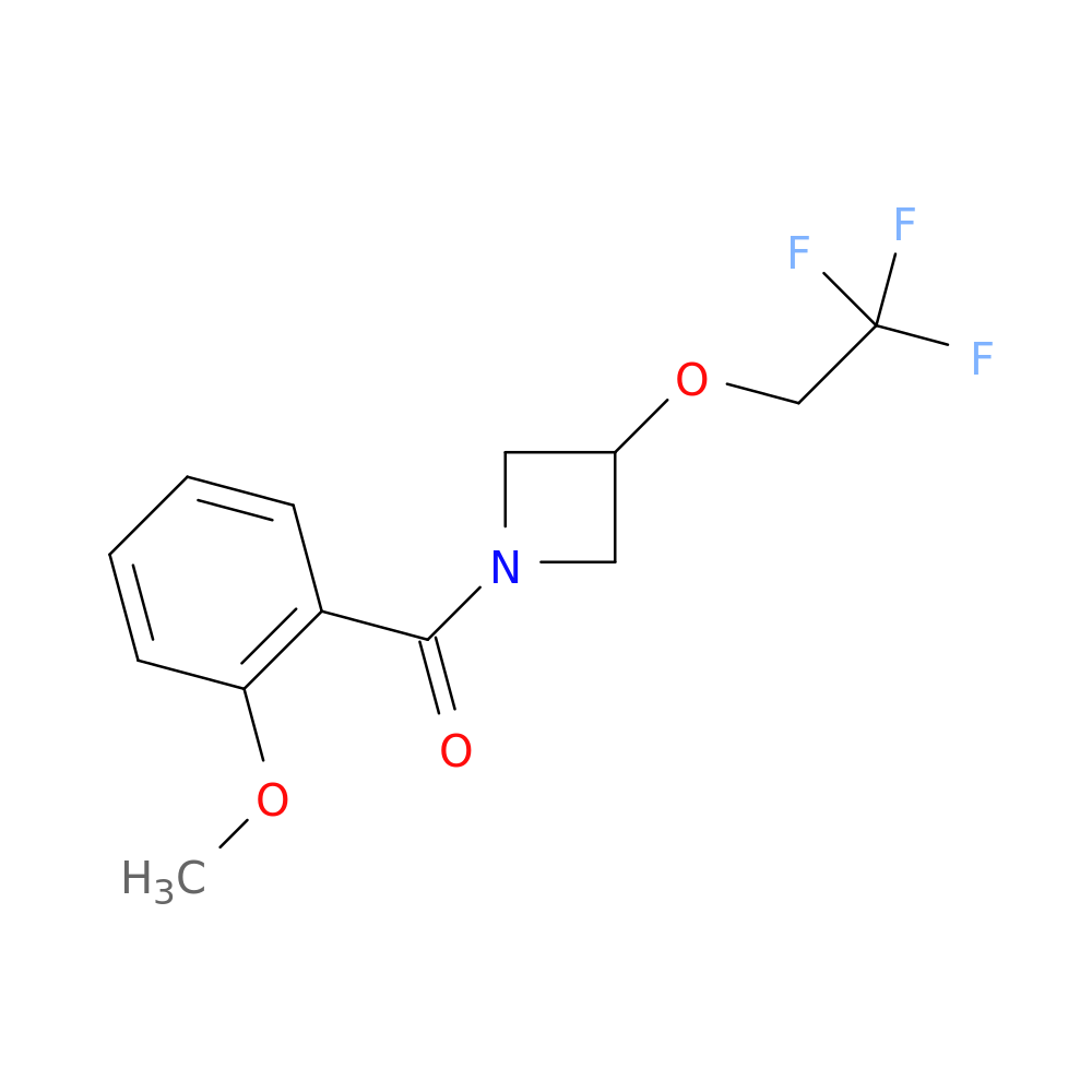 1-(2-methoxybenzoyl)-3-(2,2,2-trifluoroethoxy)azetidine