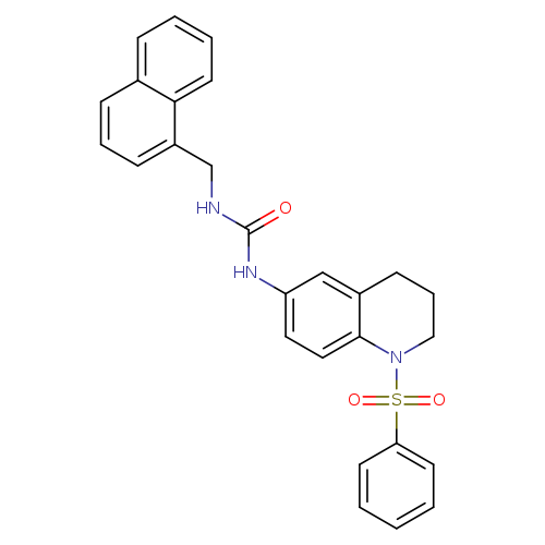 3-[1-(benzenesulfonyl)-1,2,3,4-tetrahydroquinolin-6-yl]-1-[(naphthalen-1-yl)methyl]urea
