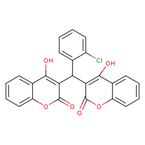 3,3′-[(2-chlorophenyl)methylene]<em>bis</em>[4-hydroxy-2H-1-benzopyran-2-one]
