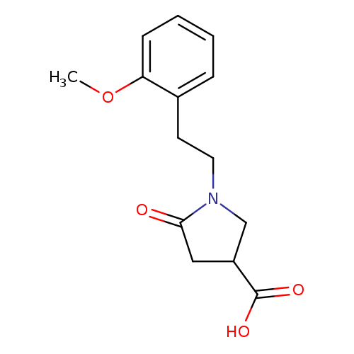 1-[2-(2-Methoxyphenyl)ethyl]-5-oxopyrrolidine-3-carboxylic acid