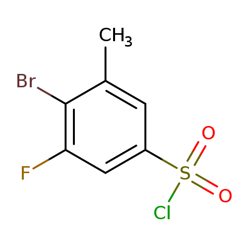 4-Bromo-3-fluoro-5-methylbenzene-1-sulfonyl chloride