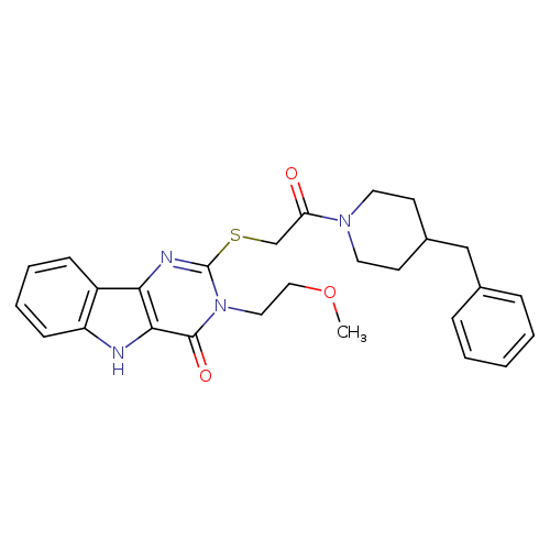 2-{[2-(4-benzylpiperidin-1-yl)-2-oxoethyl]sulfanyl}-3-(2-methoxyethyl)-3H,4H,5H-pyrimido[5,4-b]indol-4-one