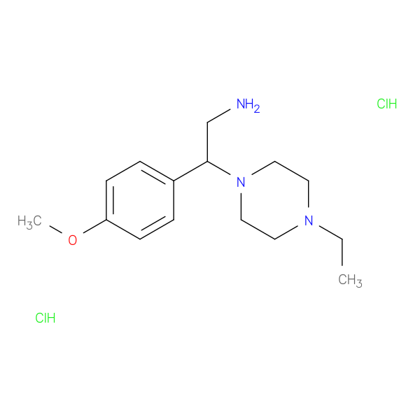 2-(4-ETHYL-PIPERAZIN-1-YL)-2-(4-METHOXY-PHENYL)-ETHYLAMINE DIHYDROCHLORIDE