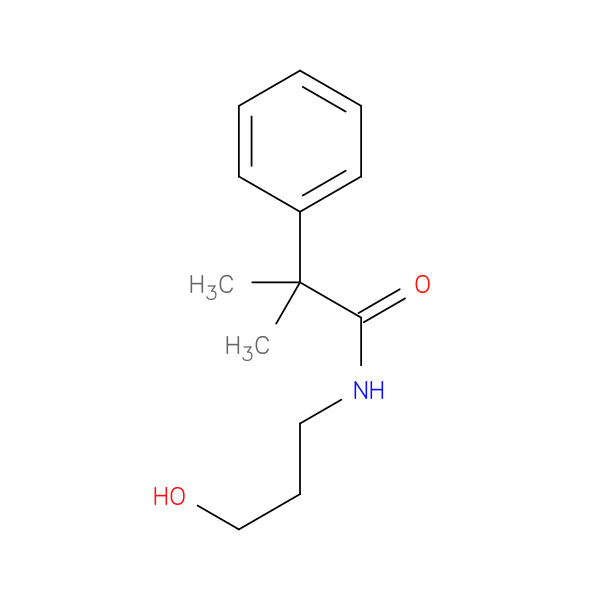 N-(3-hydroxypropyl)-2-methyl-2-phenylpropanamide