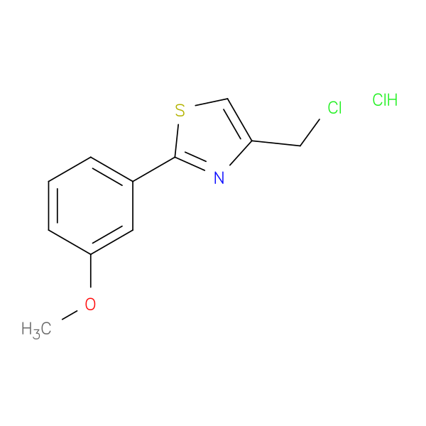 4-(chloromethyl)-2-(3-methoxyphenyl)-1,3-thiazole hydrochloride