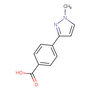 4-(1-Methyl-1H-pyrazol-3-yl)benzoic acid