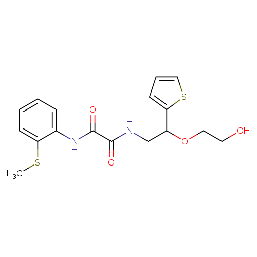 N-[2-(2-hydroxyethoxy)-2-(thiophen-2-yl)ethyl]-N'-[2-(methylsulfanyl)phenyl]ethanediamide