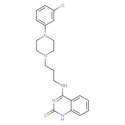 4-({3-[4-(3-chlorophenyl)piperazin-1-yl]propyl}amino)-1,2-dihydroquinazoline-2-thione