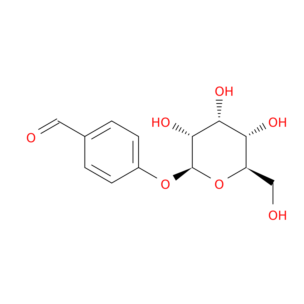 4-(((2S,3R,4R,5S,6R)-3,4,5-Trihydroxy-6-(hydroxymethyl)tetrahydro-2H-pyran-2-yl)oxy)benzaldehyde