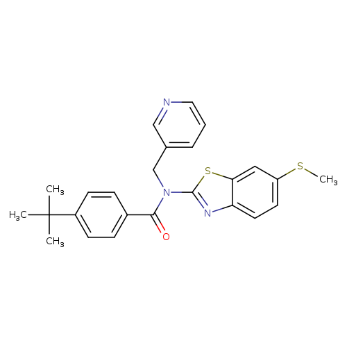 4-tert-butyl-N-[6-(methylsulfanyl)-1,3-benzothiazol-2-yl]-N-[(pyridin-3-yl)methyl]benzamide