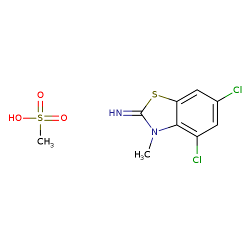"4,6-dichloro-3-methylbenzo[d]thiazol-2(3H)-imine methanesulfonate"