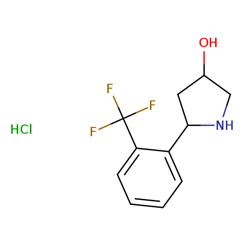 5-[2-(trifluoromethyl)phenyl]pyrrolidin-3-ol hydrochloride