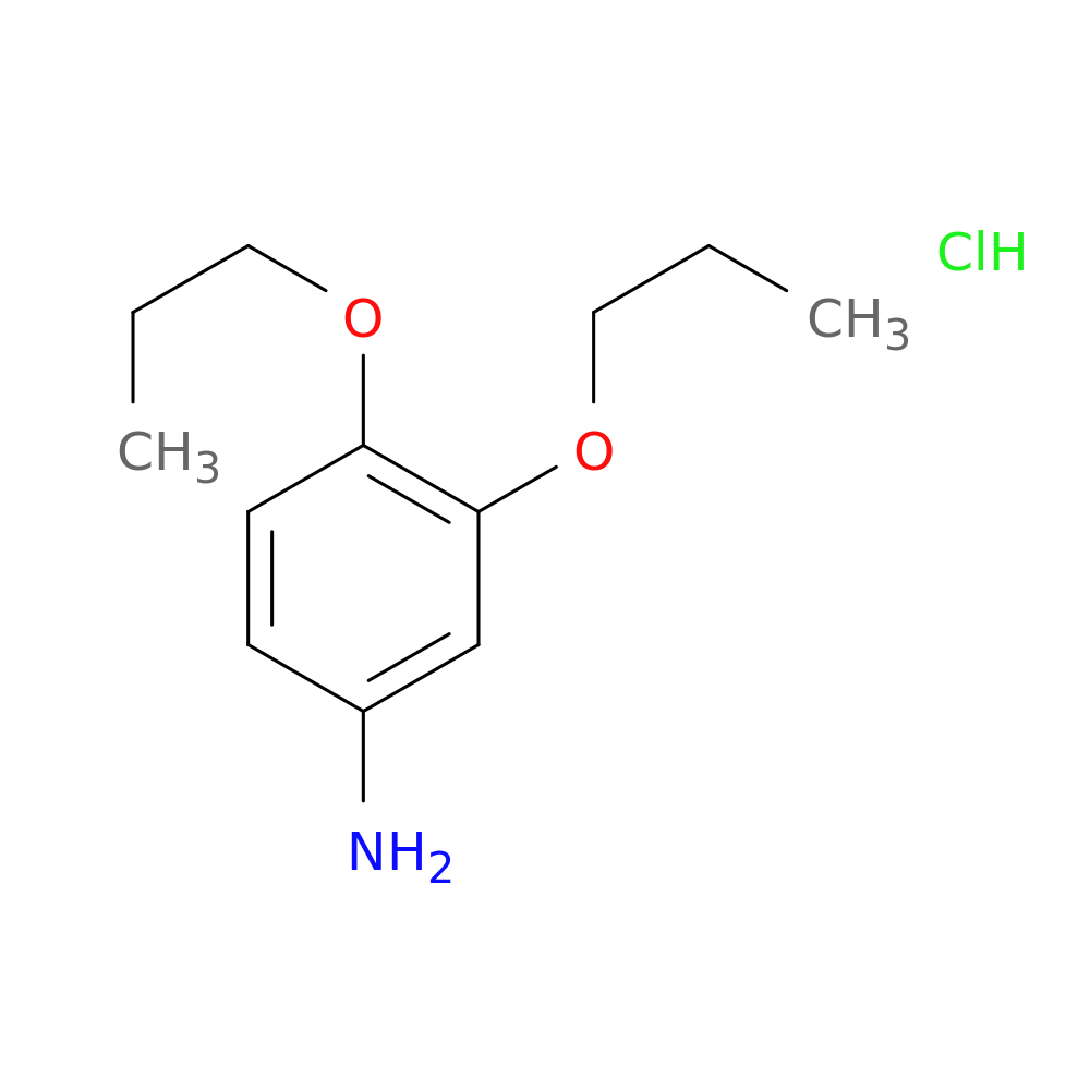 3,4-dipropoxyaniline hydrochloride