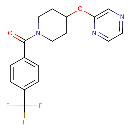 2-({1-[4-(trifluoromethyl)benzoyl]piperidin-4-yl}oxy)pyrazine