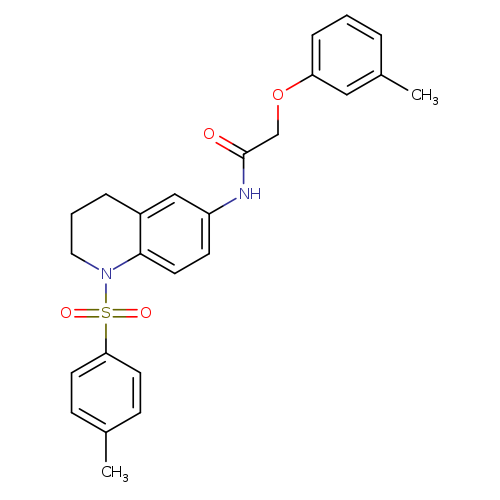 N-[1-(4-methylbenzenesulfonyl)-1,2,3,4-tetrahydroquinolin-6-yl]-2-(3-methylphenoxy)acetamide