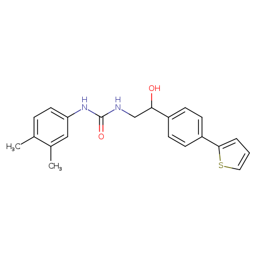 3-(3,4-dimethylphenyl)-1-{2-hydroxy-2-[4-(thiophen-2-yl)phenyl]ethyl}urea