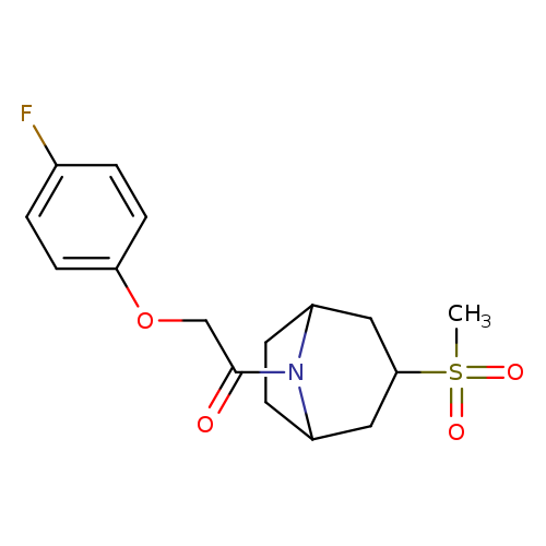 2-(4-fluorophenoxy)-1-{3-methanesulfonyl-8-azabicyclo[3.2.1]octan-8-yl}ethan-1-one