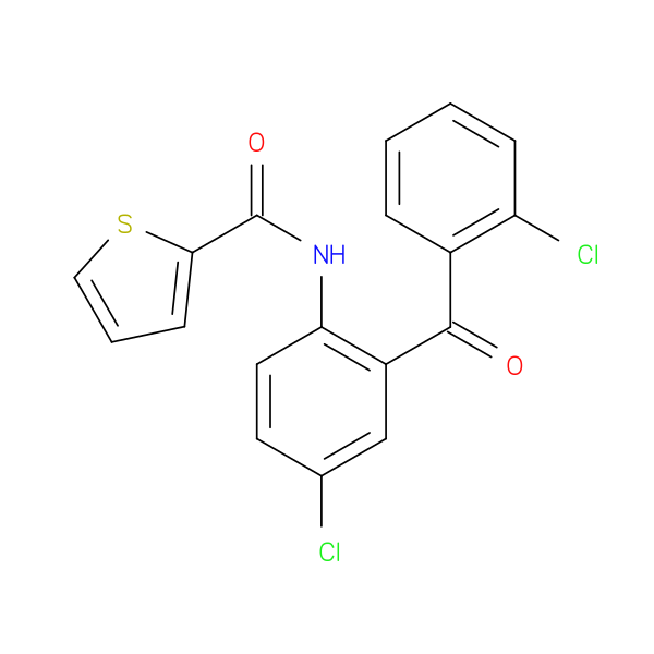 N-[4-chloro-2-(2-chlorobenzoyl)phenyl]thiophene-2-carboxamide