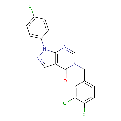 1-(4-chlorophenyl)-5-[(3,4-dichlorophenyl)methyl]-1H,4H,5H-pyrazolo[3,4-d]pyrimidin-4-one