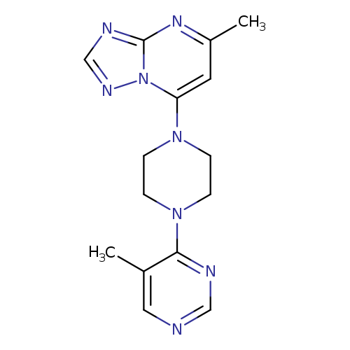 5-methyl-4-(4-{5-methyl-[1,2,4]triazolo[1,5-a]pyrimidin-7-yl}piperazin-1-yl)pyrimidine