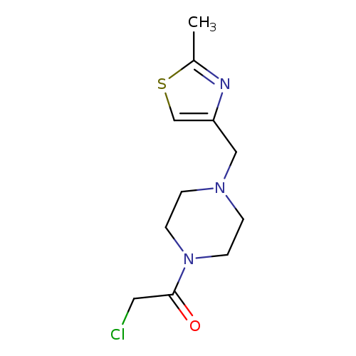 2-chloro-1-{4-[(2-methyl-1,3-thiazol-4-yl)methyl]piperazin-1-yl}ethan-1-one