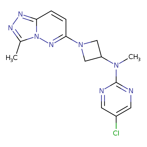5-chloro-N-methyl-N-(1-{3-methyl-[1,2,4]triazolo[4,3-b]pyridazin-6-yl}azetidin-3-yl)pyrimidin-2-amine