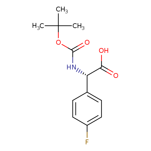 Benzeneacetic acid, α-[[(1,1-dimethylethoxy)carbonyl]amino]-4-fluoro-, (αS)-