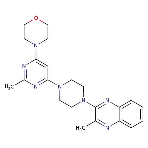2-methyl-3-{4-[2-methyl-6-(morpholin-4-yl)pyrimidin-4-yl]piperazin-1-yl}quinoxaline