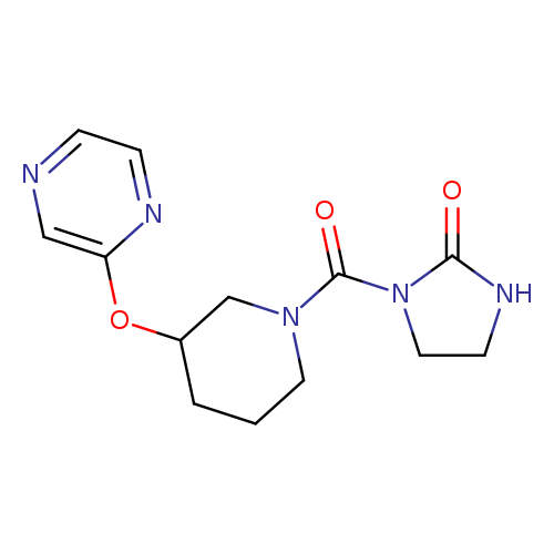 1-[3-(pyrazin-2-yloxy)piperidine-1-carbonyl]imidazolidin-2-one
