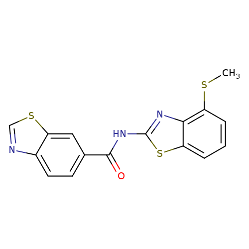 N-[4-(methylsulfanyl)-1,3-benzothiazol-2-yl]-1,3-benzothiazole-6-carboxamide