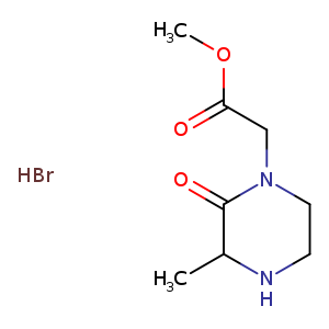 Methyl (3-methyl-2-oxo-1-piperazinyl)acetate hydrobromide