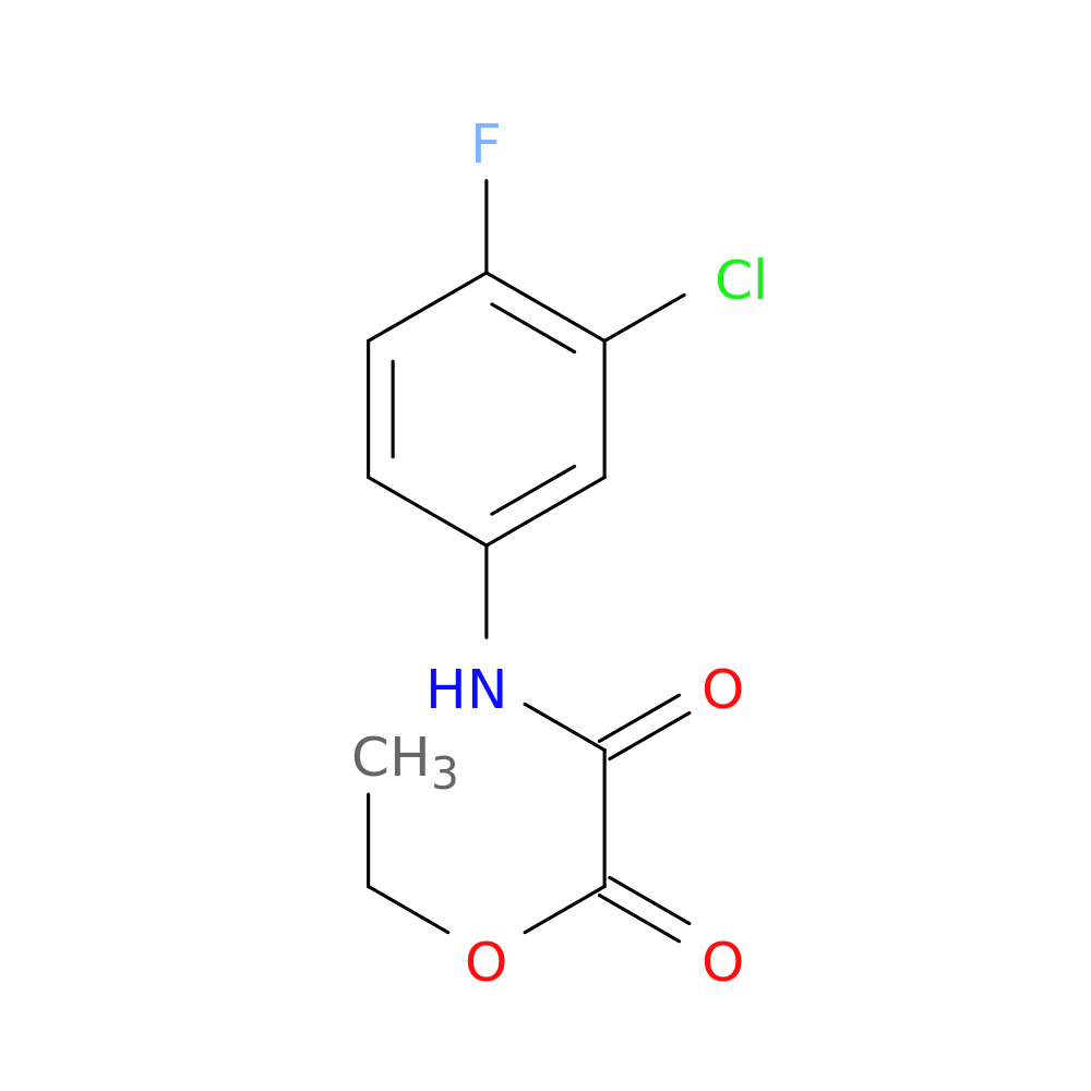 Acetic acid, [(3-chloro-4-fluorophenyl)amino]oxo-, ethyl ester