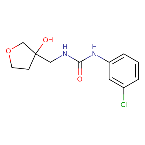 1-(3-chlorophenyl)-3-[(3-hydroxyoxolan-3-yl)methyl]urea