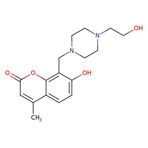 7-hydroxy-8-{[4-(2-hydroxyethyl)piperazin-1-yl]methyl}-4-methyl-2H-chromen-2-one