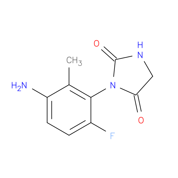 3-(3-amino-6-fluoro-2-methylphenyl)imidazolidine-2,4-dione