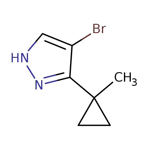 4-bromo-3-(1-methylcyclopropyl)-1H-pyrazole