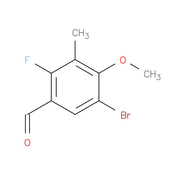 5-Bromo-2-fluoro-4-methoxy-3-methylbenzaldehyde