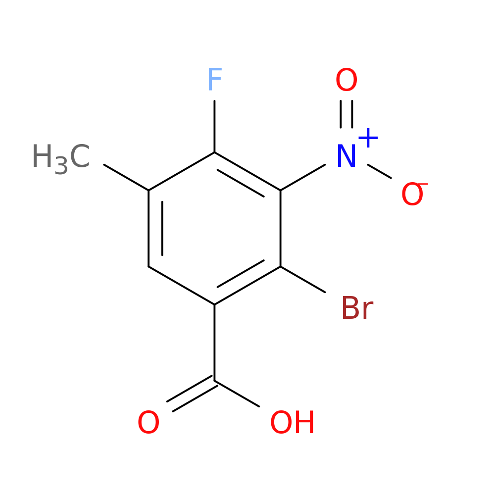 2-bromo-4-fluoro-5-methyl-3-nitrobenzoic acid