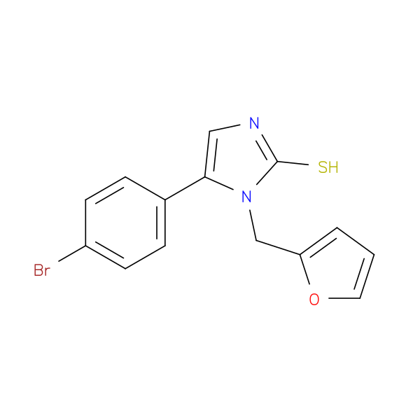 5-(4-Bromophenyl)-1-(2-furylmethyl)-1H-imidazole-2-thiol