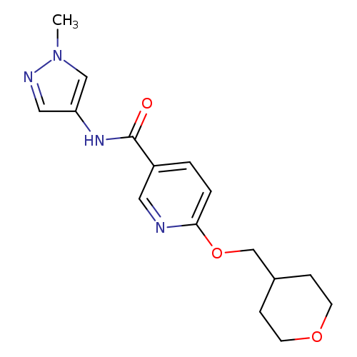 N-(1-methyl-1H-pyrazol-4-yl)-6-[(oxan-4-yl)methoxy]pyridine-3-carboxamide