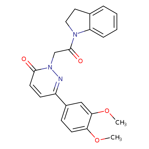 2-[2-(2,3-dihydro-1H-indol-1-yl)-2-oxoethyl]-6-(3,4-dimethoxyphenyl)-2,3-dihydropyridazin-3-one
