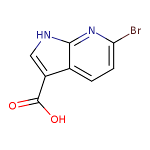 1H-Pyrrolo[2,3-b]pyridine-3-carboxylic acid, 6-bromo-