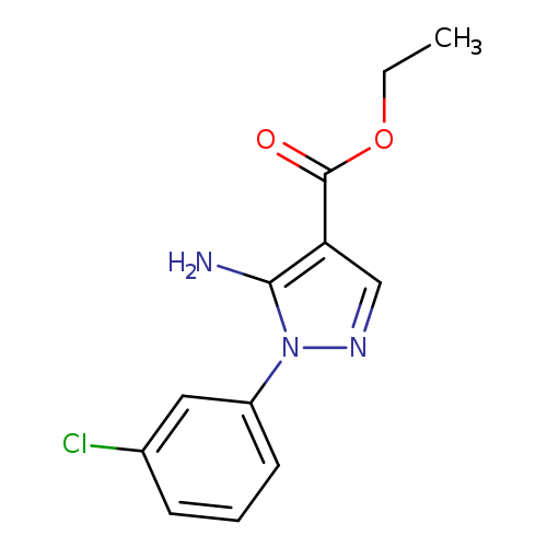 1H-Pyrazole-4-carboxylic acid, 5-amino-1-(3-chlorophenyl)-, ethyl ester