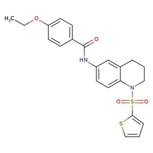 4-ethoxy-N-[1-(thiophene-2-sulfonyl)-1,2,3,4-tetrahydroquinolin-6-yl]benzamide