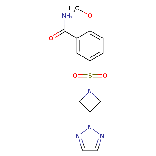 2-methoxy-5-{[3-(2H-1,2,3-triazol-2-yl)azetidin-1-yl]sulfonyl}benzamide
